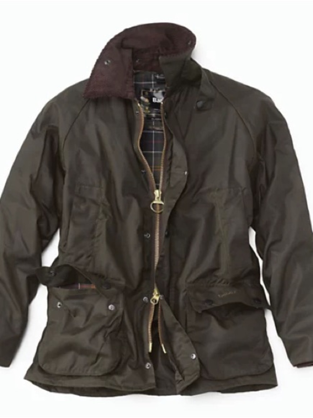 Barbour Classic Beaufort Jacket with Zip in Polarquilt Liner